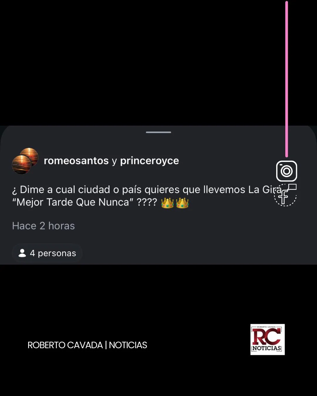 anuncio del duo de romeo santos y prince royce