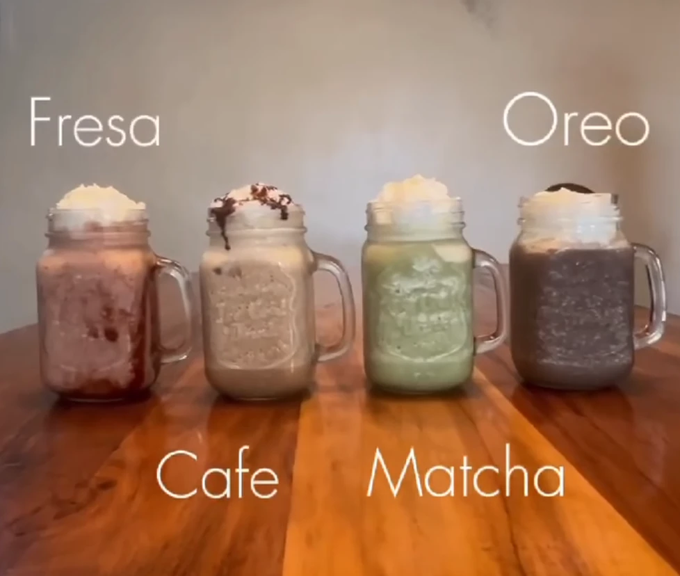 fotos de algunas de las bebidas que ofrecen