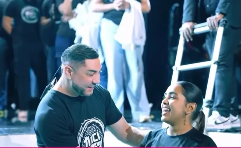 la ross maria junto a marcos yaroide