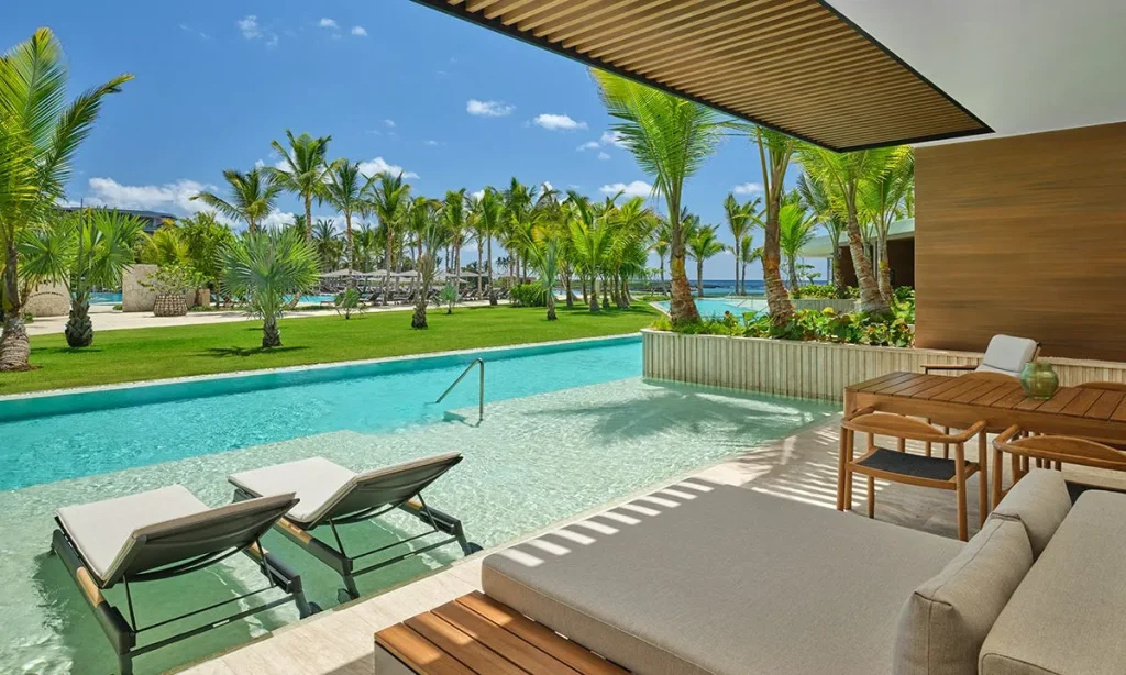 vista desde un resort en la República Domincana