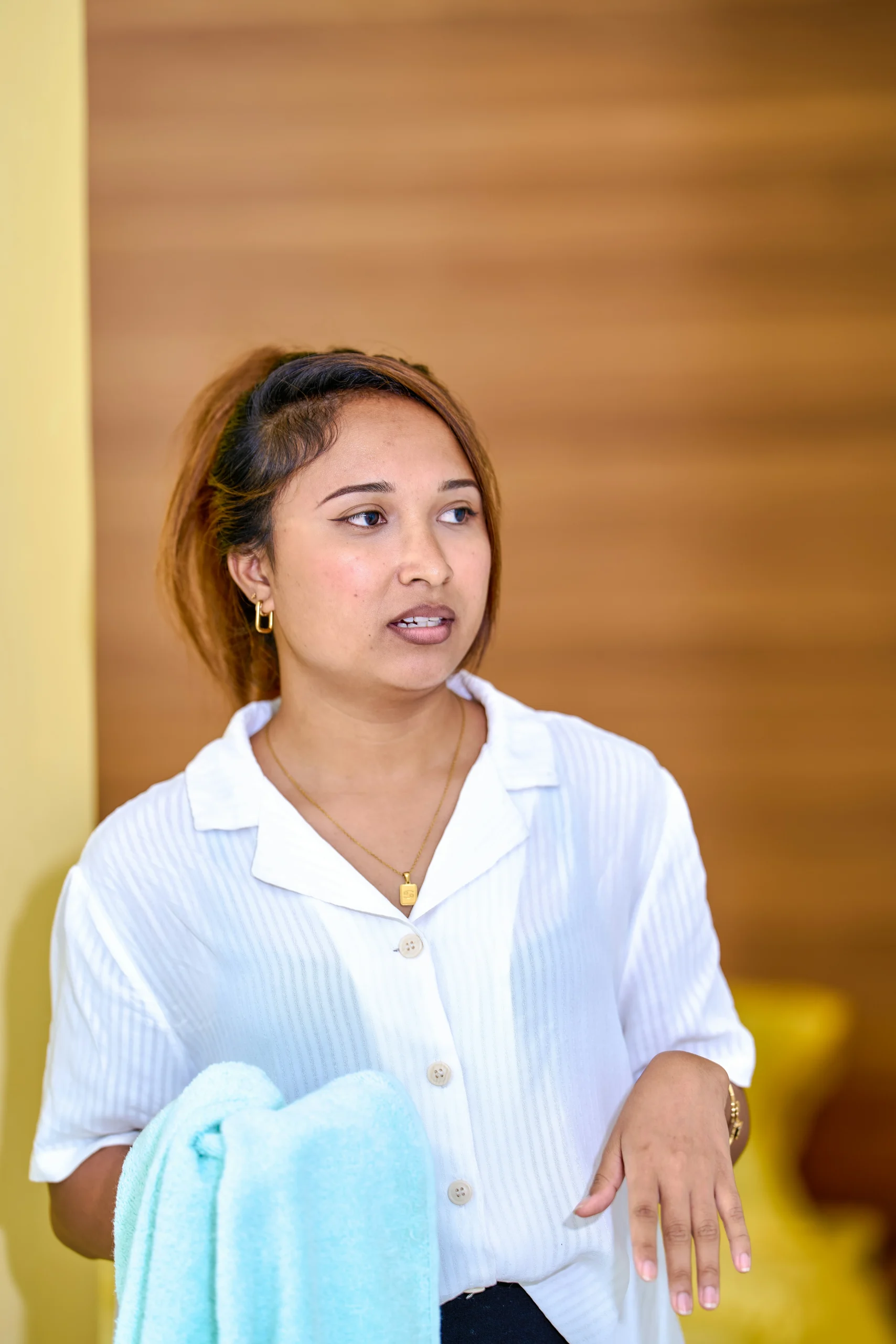 Photo by <a href="https://unsplash.com/@alekseyryan?utm_source=unsplash&utm_medium=referral&utm_content=creditCopyText">Shane Ryan Herilalaina</a> on <a href="https://unsplash.com/photos/young-woman-in-white-shirt-holding-a-blue-towel-2fF3oedZHMA?utm_source=unsplash&utm_medium=referral&utm_content=creditCopyText">Unsplash</a>      