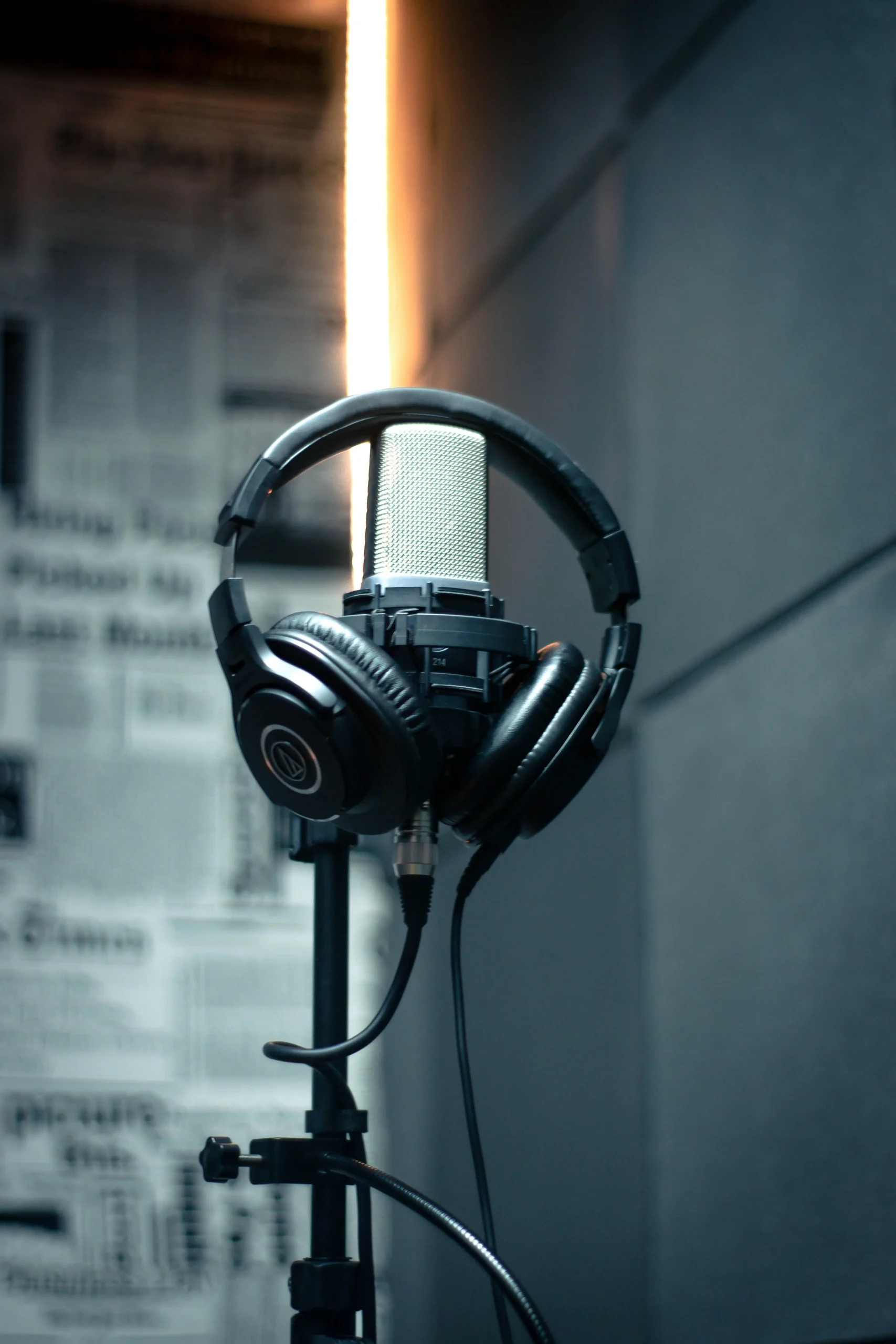 <a href="https://www.pexels.com/es-es/foto/foto-de-auriculares-en-microfono-3587496/" target="_blank">Foto de Wallace Chuck</a>