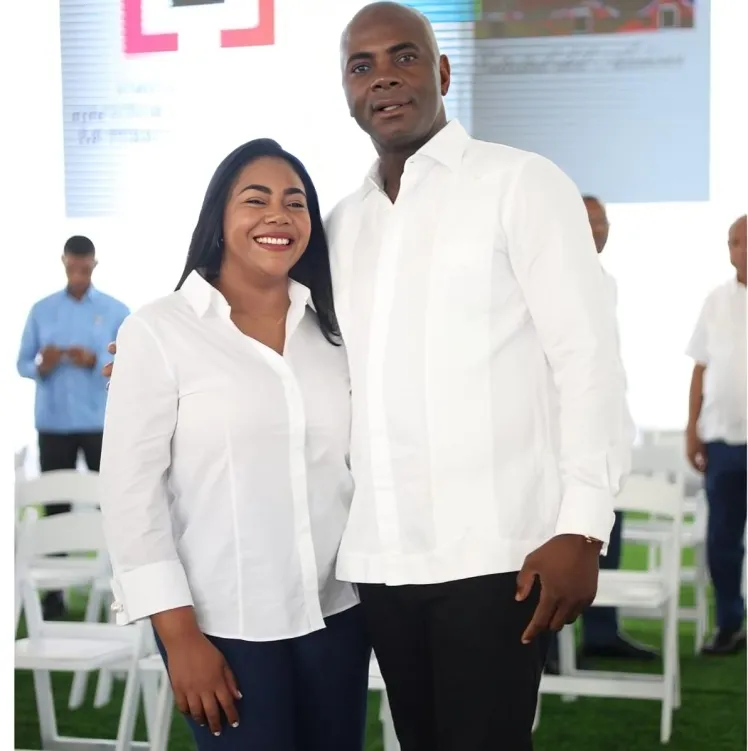 La diputada Leivy Bautista y su esposo, el empresario Jean Claude.