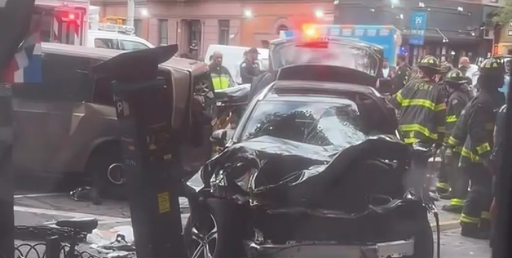 Asi quedo el auto luego del incidente