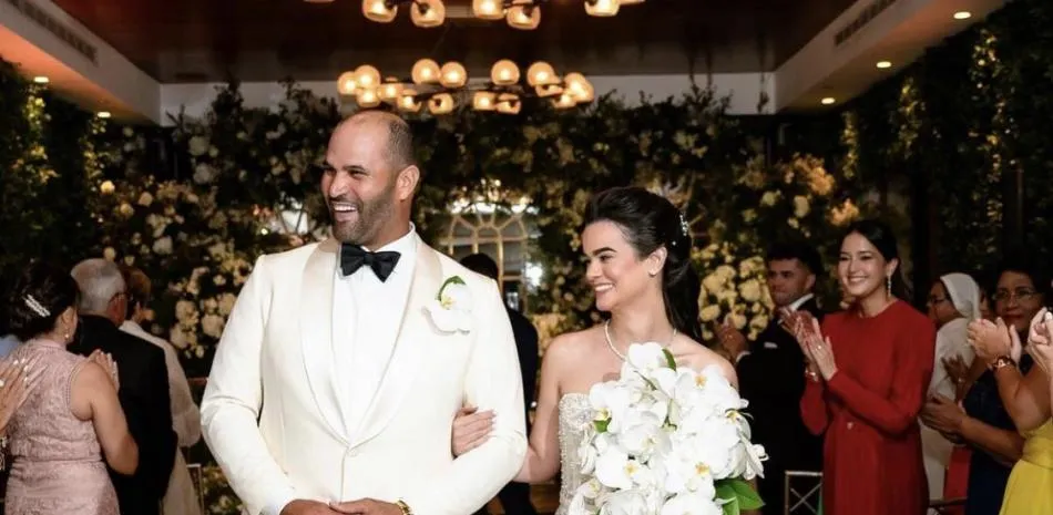 Albert Pujols y Nicole Fernández