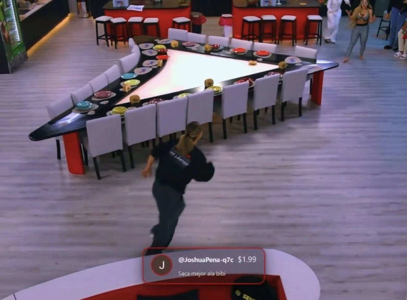 Momento del altercado entre Pamela y Joseimar
