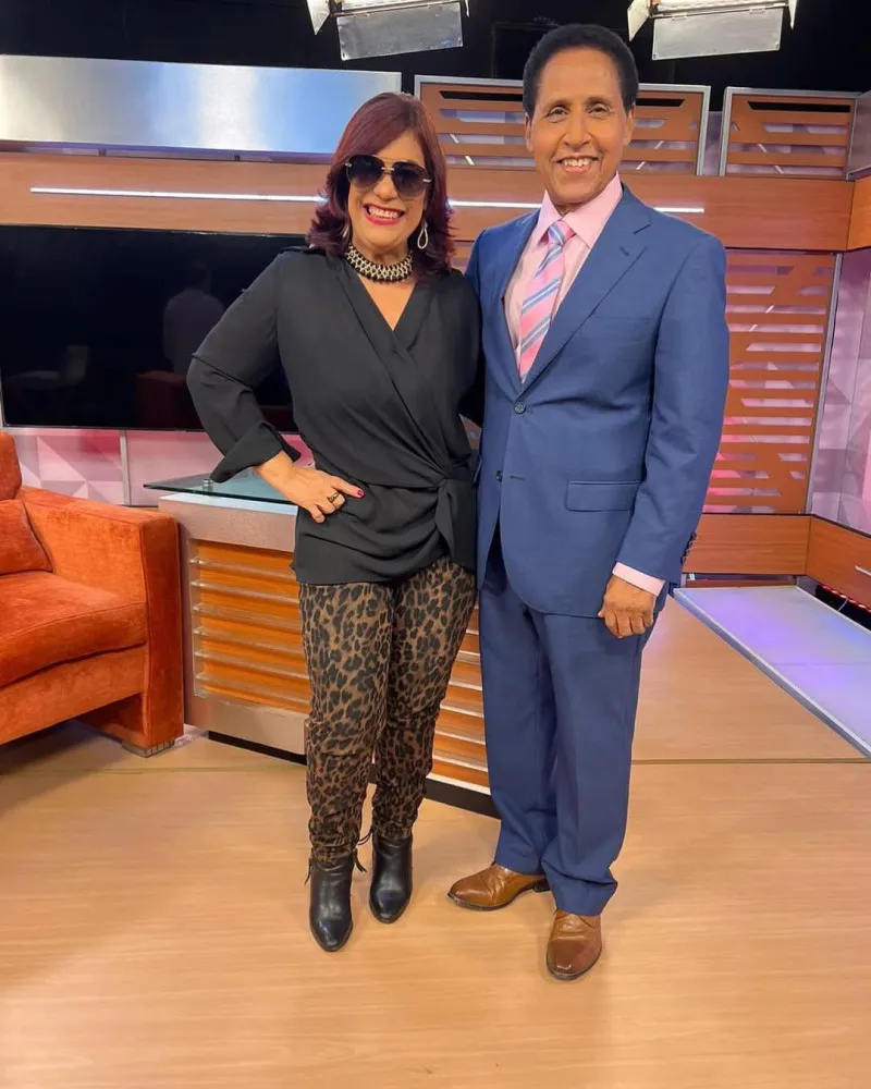 Belkis Concepción y Carlos Batista Matos en el programa "Con los famosos".Foto: Instagram