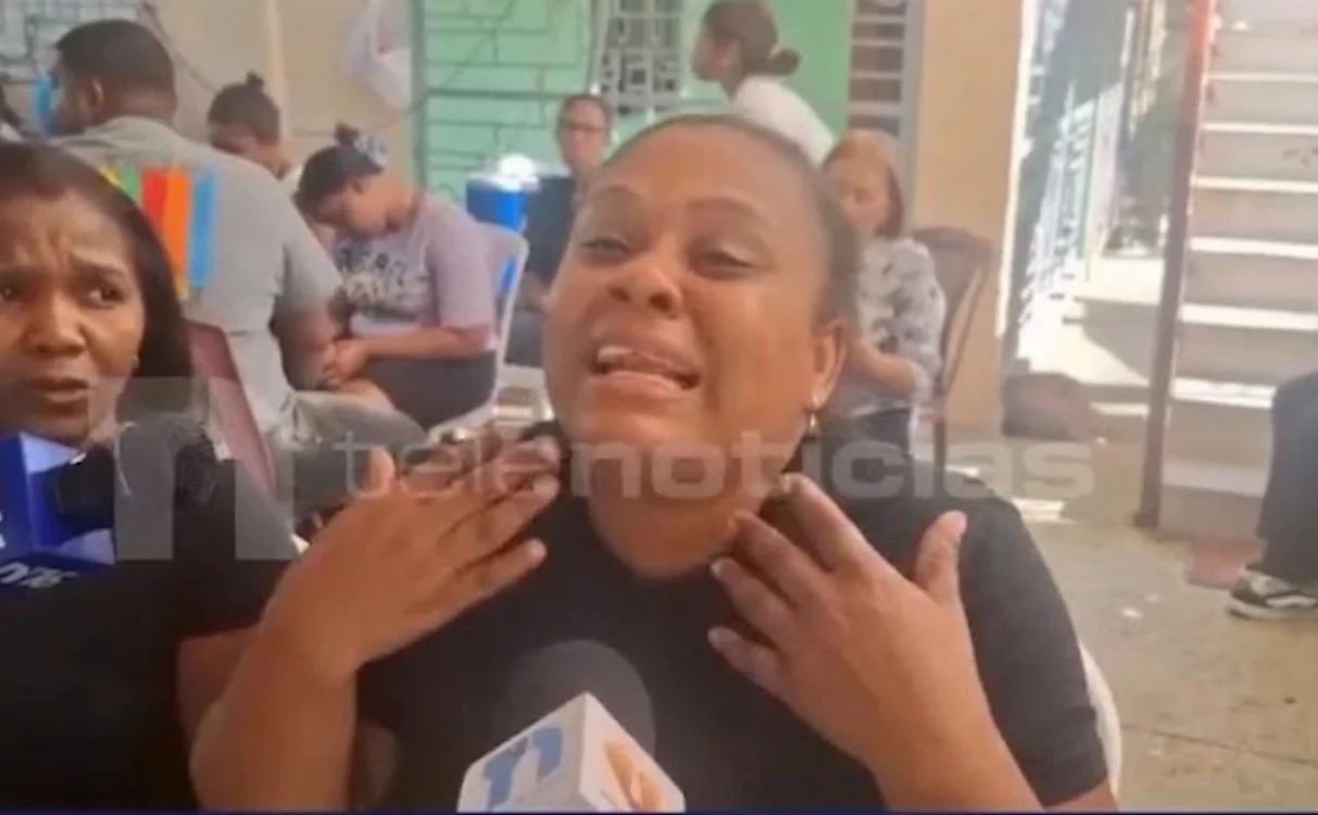 Madre de la victima visiblemente indignada