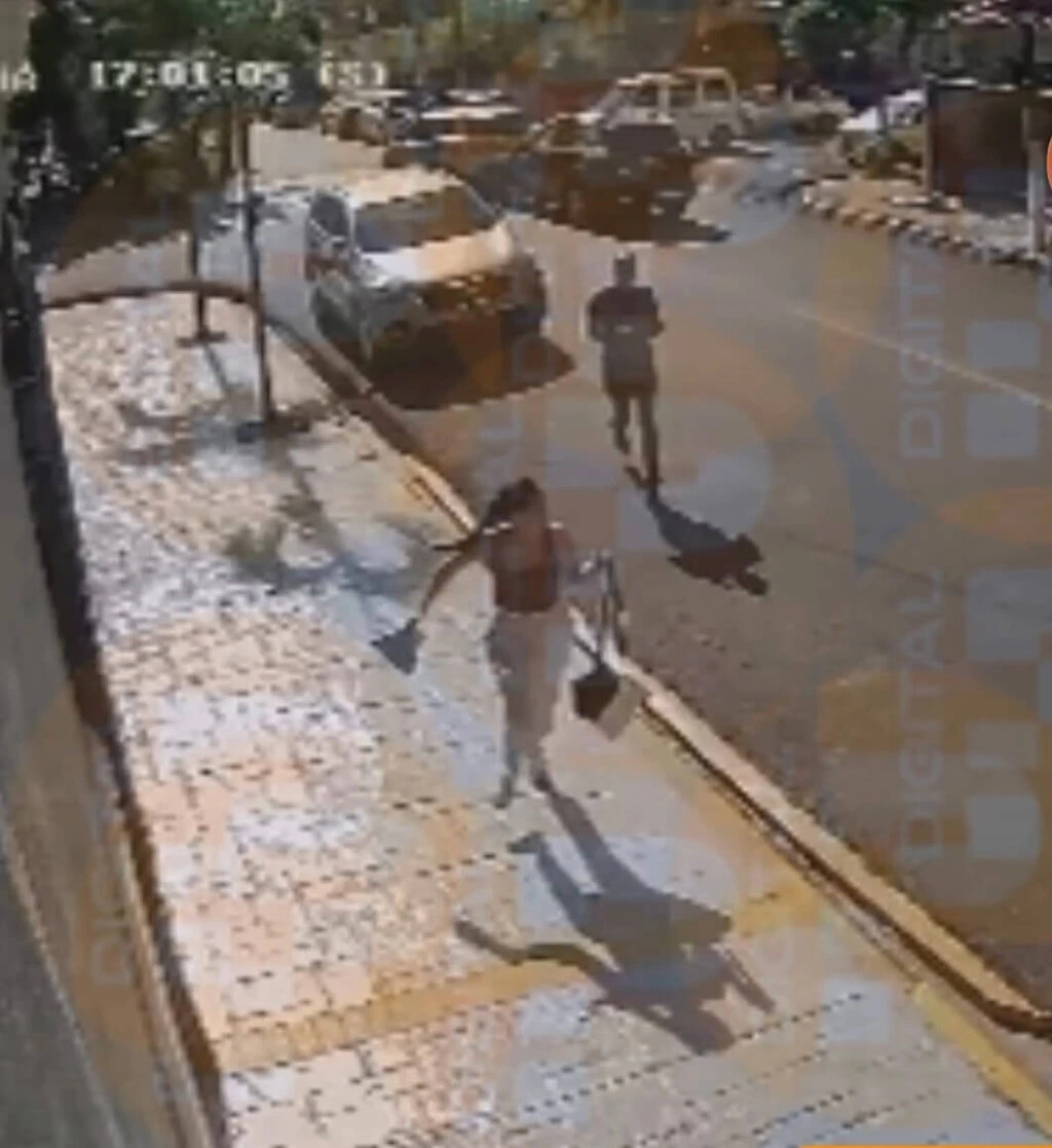 Fragmento audiovisual donde se aprecia persecusion del victimario hacia Esmeralda Moronta de los Santos