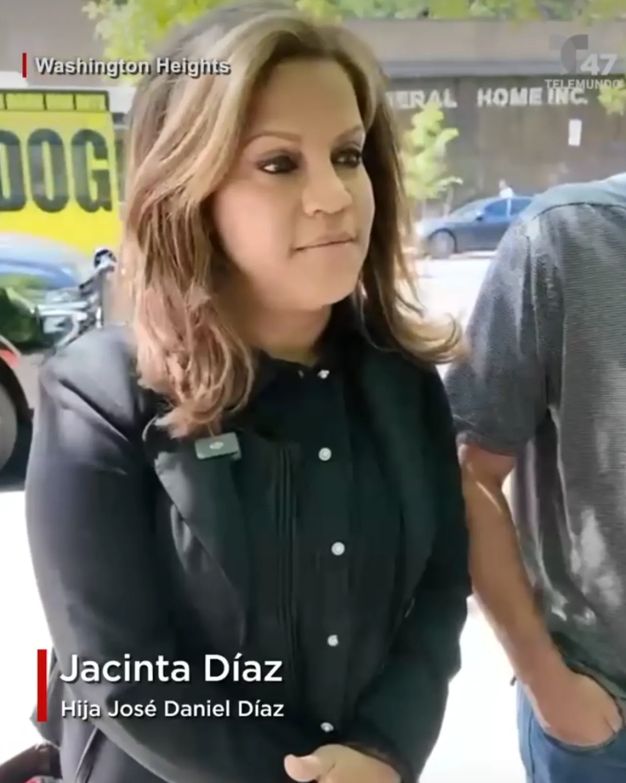 Jacinta Diaz, hija del fenecido