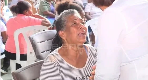 Familiar de la victima visiblemente costernada