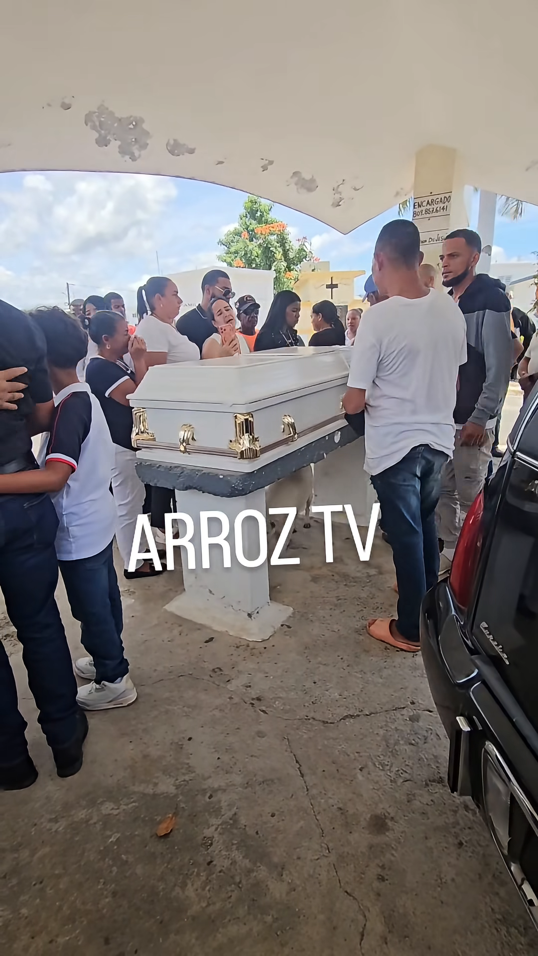 Lugar donde fue el sepelio de Darian Jose Peña