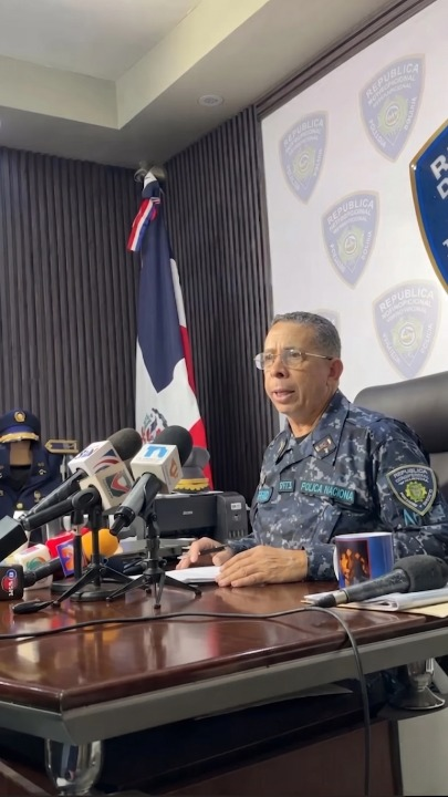Portavoz de la Policía Nacional Diego Pesqueria revelando detalles del caso