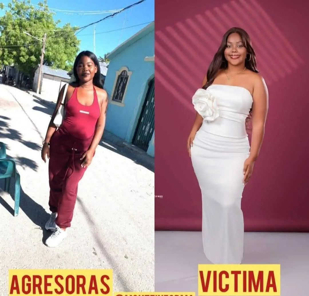Imagen de Darimar Merlina Segura Feliz (a la derecha) y la señalada como agresora