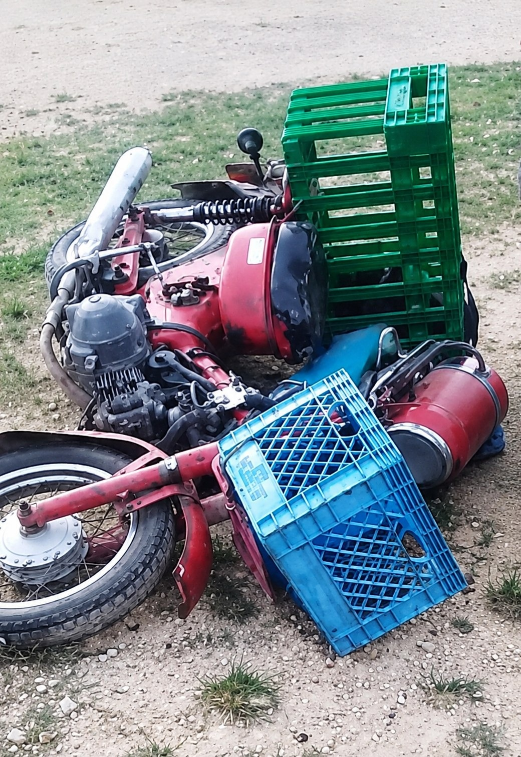 Vehiculo en el que se desplazaba la victima