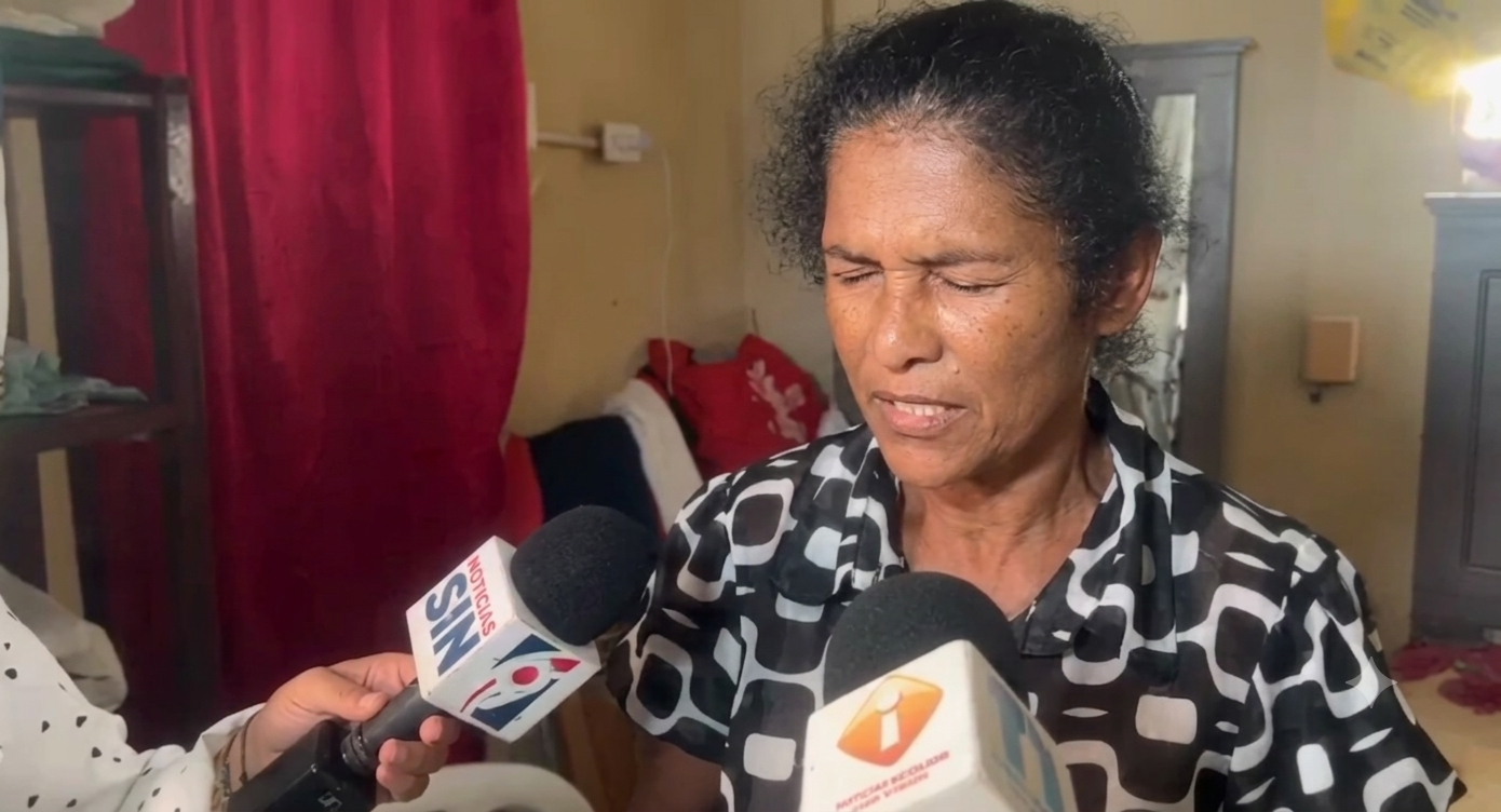 Madre de la victima brindando detalles del caso