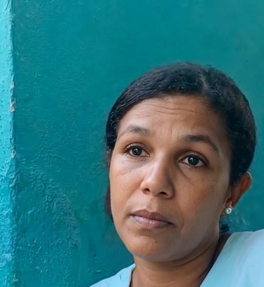 Hermana de la victima brindando detalles del caso