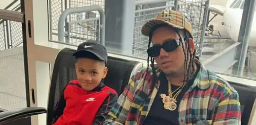 Gioser Luis Féliz y su padre