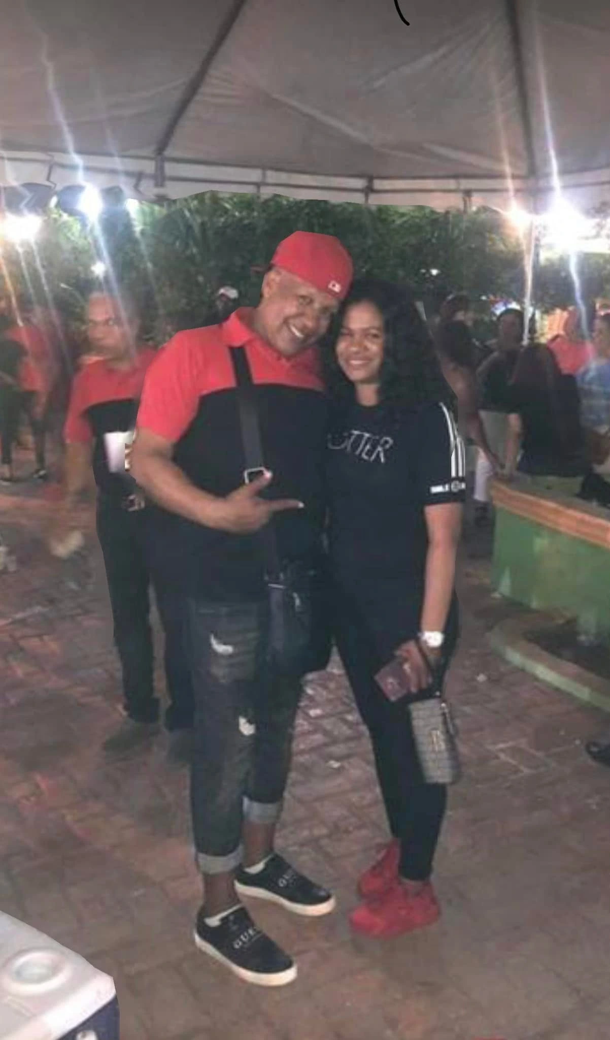 Martin Cabral y su hija