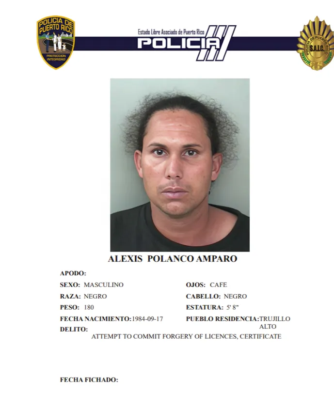 Alexis Polanco Amparo tenia antecedentes