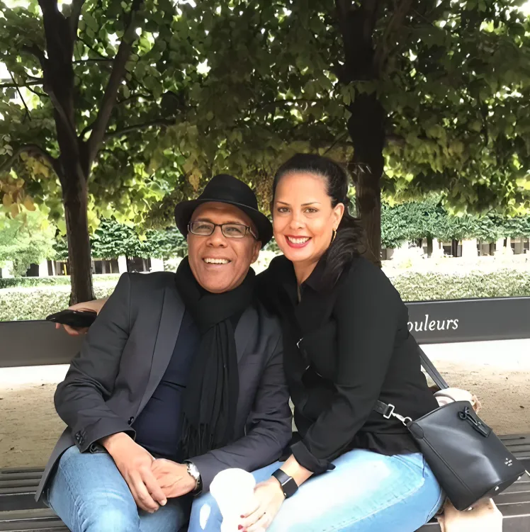 Ramón Orlando y su esposa
