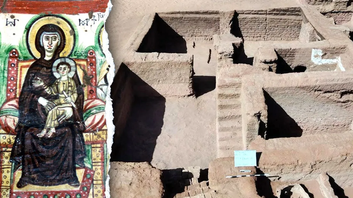Las excavaciones revelaron edificios de adobe, hornos de pan abovedados y otras estructuras que, según los arqueólogos, formaban parte de un asentamiento cristiano completo. (Ministerio de Turismo y Antigüedades de Egipto vía Facebook;)