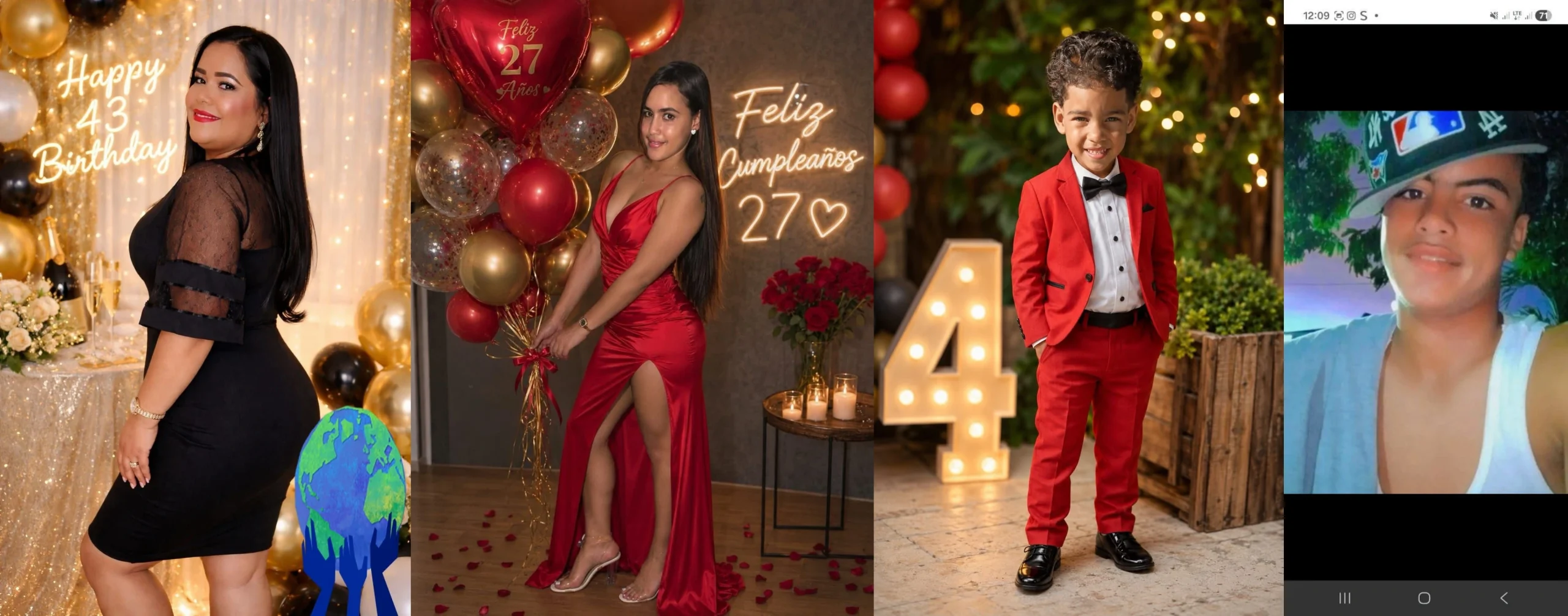 Ironelis Alvarez y sus hijos