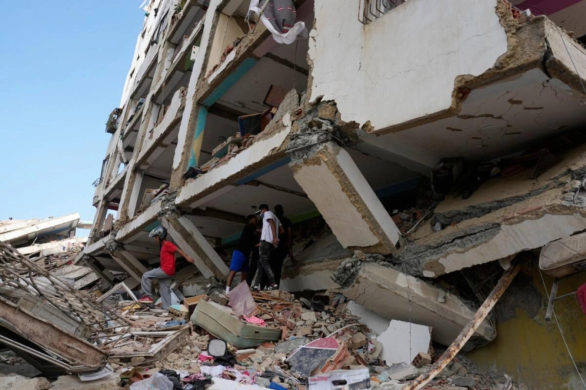 Ruinas tras terremoto en venezuela