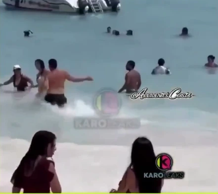 Momento en que agrede a la dama