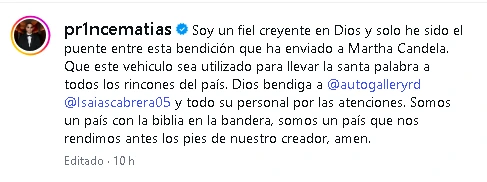 RESPUESTA DE Santiago Matias a Martha Candela