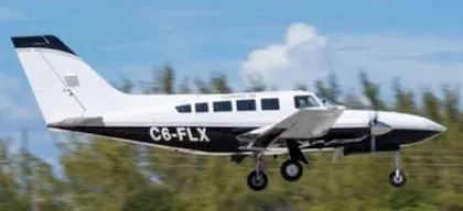 La aeronave Cessna 402C se estrelló en el norte de San Andros en las Bahamas
