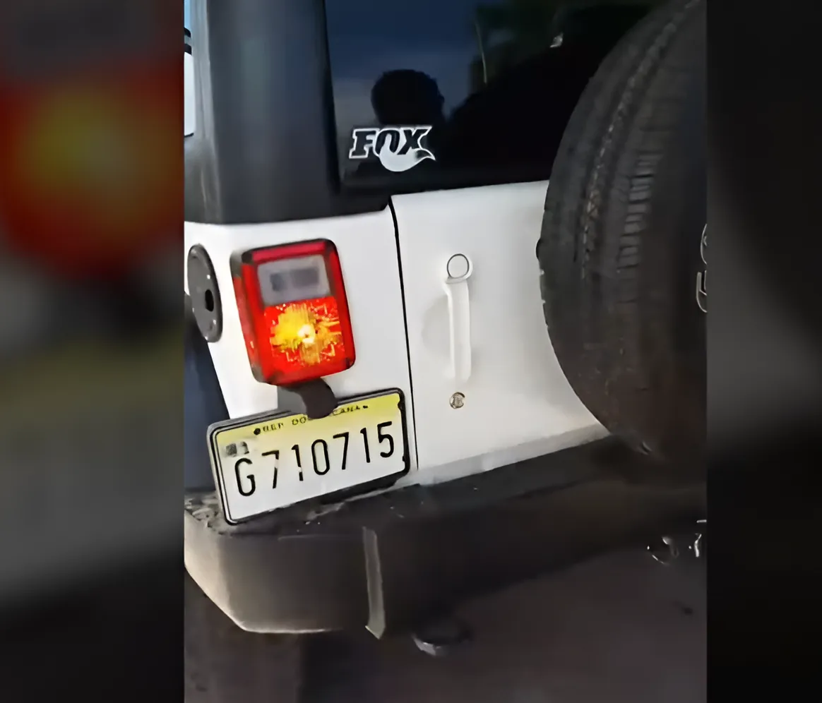 Placa de la Jeep