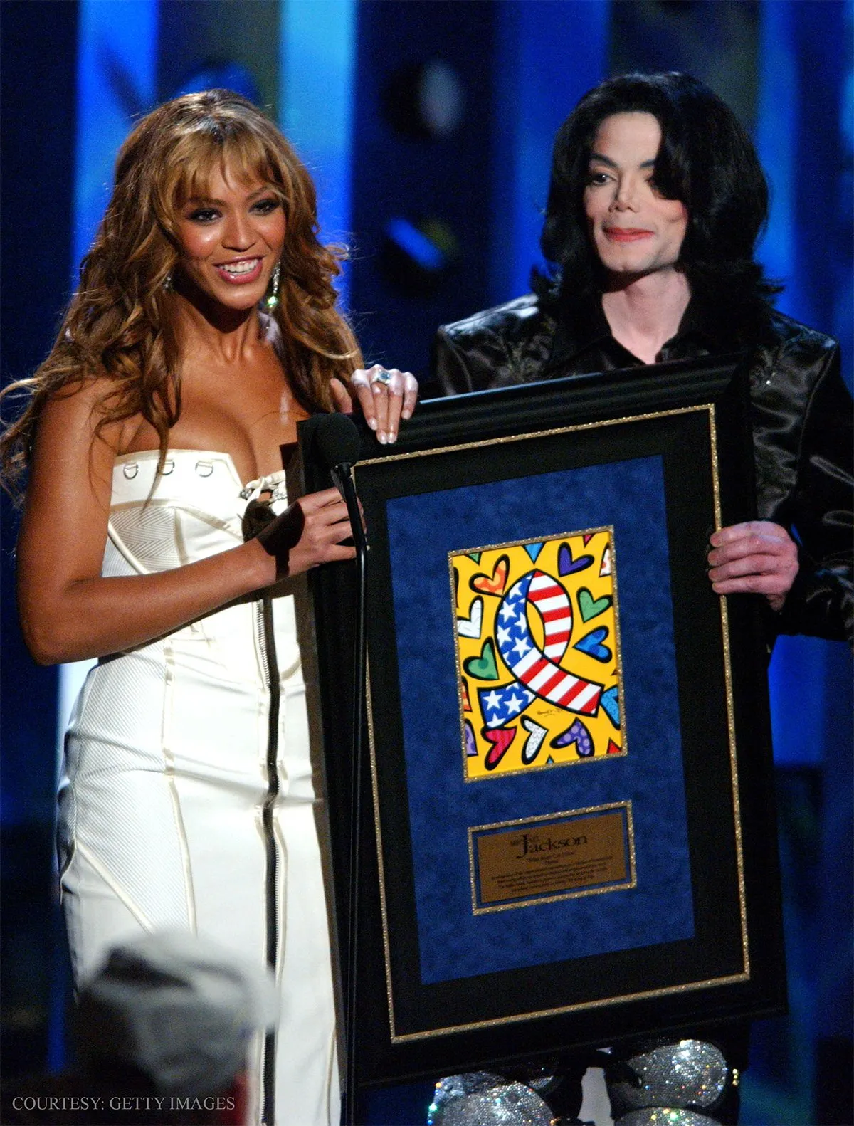 Beyonce junto a Michael Jackson