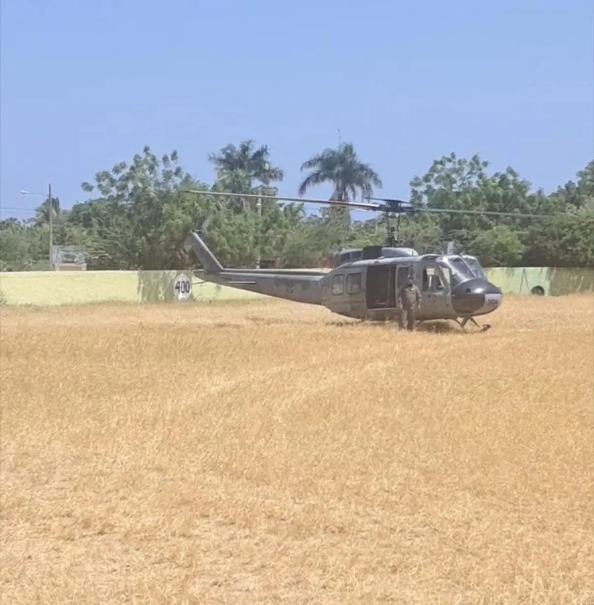 A la joven la trasladaron en helicóptero al momento del hecho