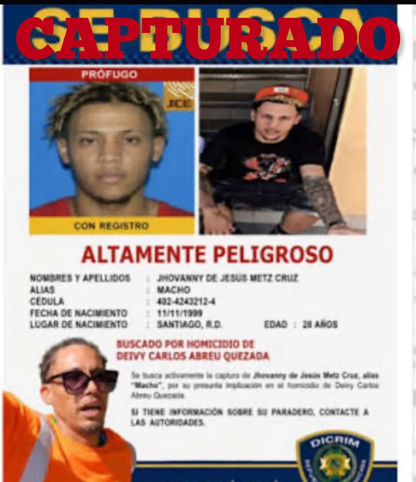 Imagen que puso a circular Ramón Tolentino