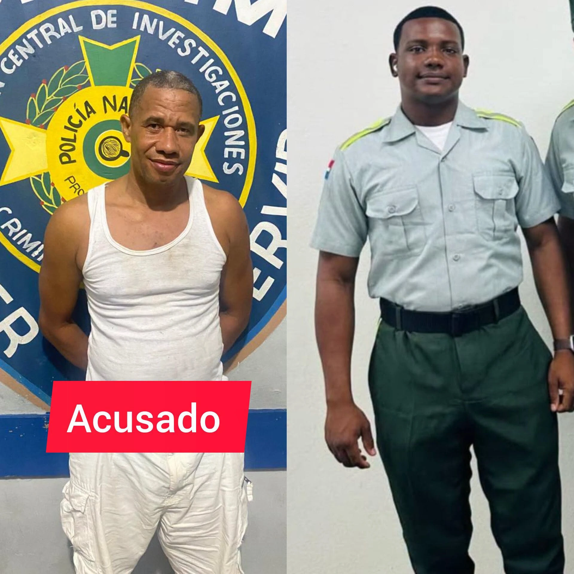VICTIMARIO (IZQUIERDA) y  VICTIMA (DERECHA)