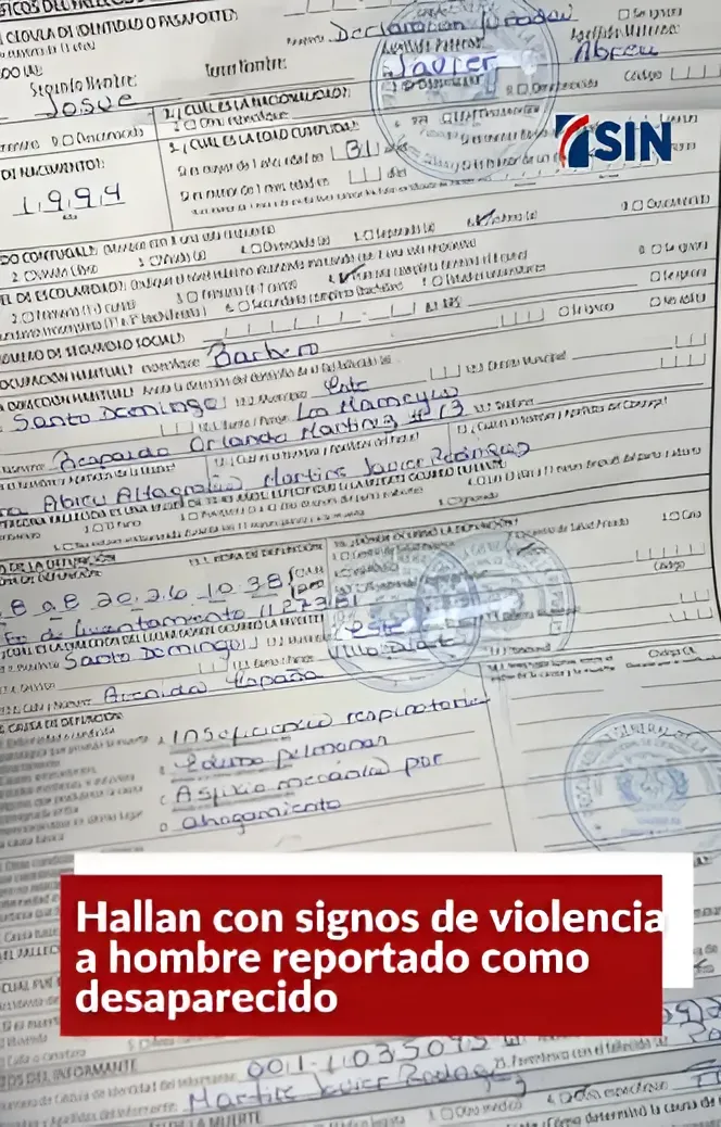 El certificado de defunción