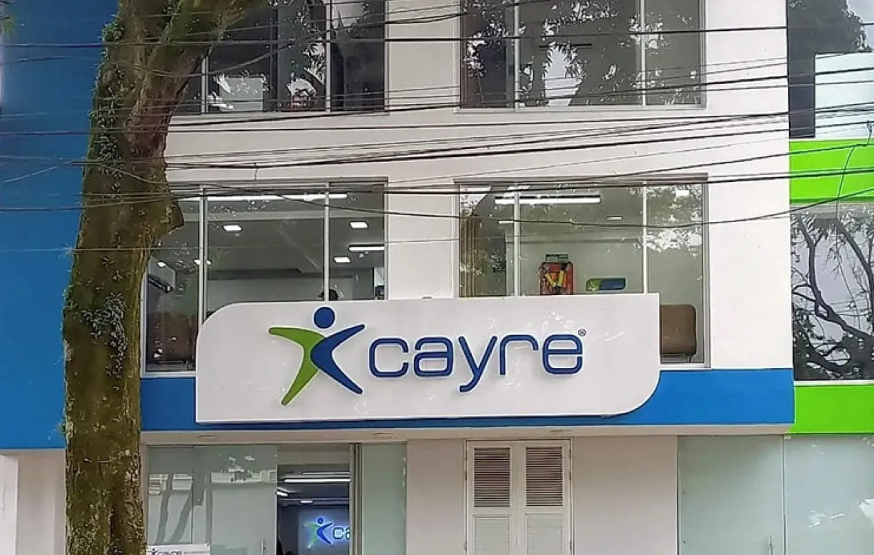 Fachada de una sucursal del centro médico Cayre