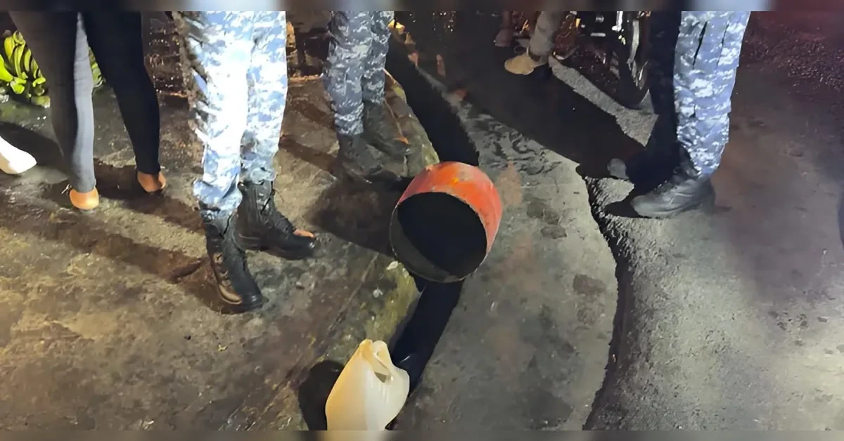 El presunto tanque de gas que estallo