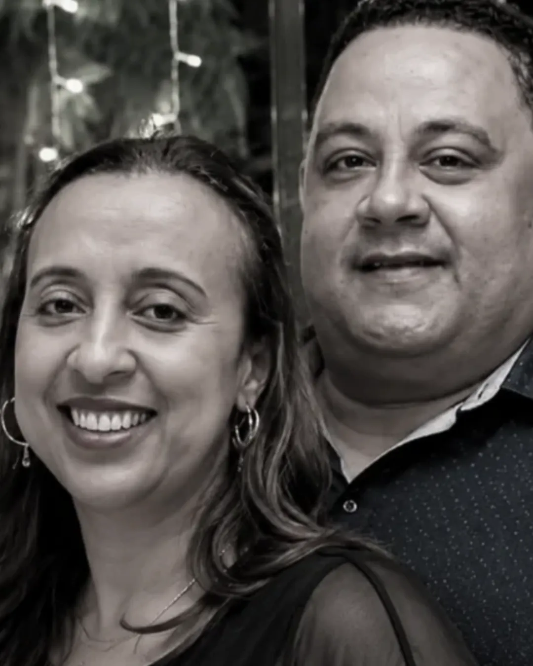 Peña Suazo y su esposa