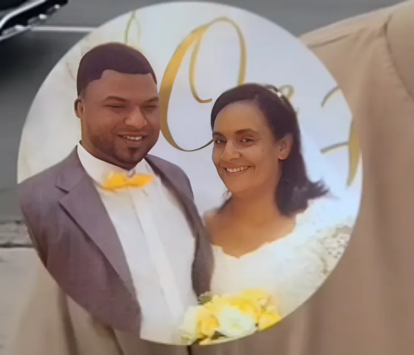 Julio Alberto Vargas y su esposa
