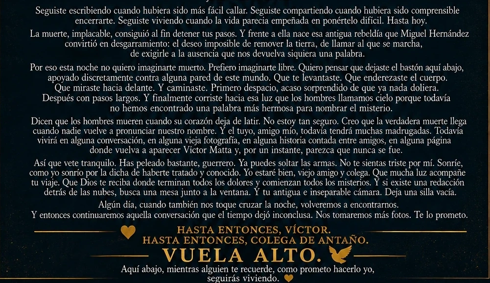 Segunda parte del mensaje que le dedico su amigo