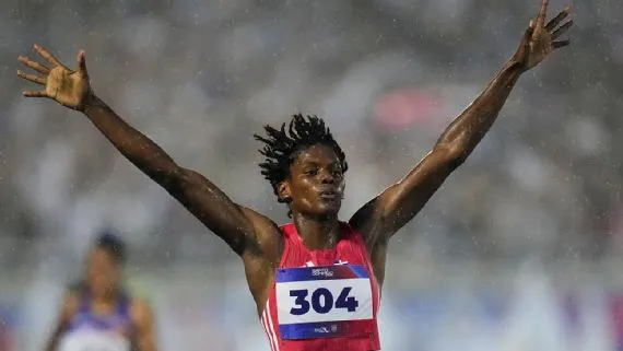 Paulino se volvió a coronar como la reina de los 400 metros planos. AP Photo/Fernando Vergara