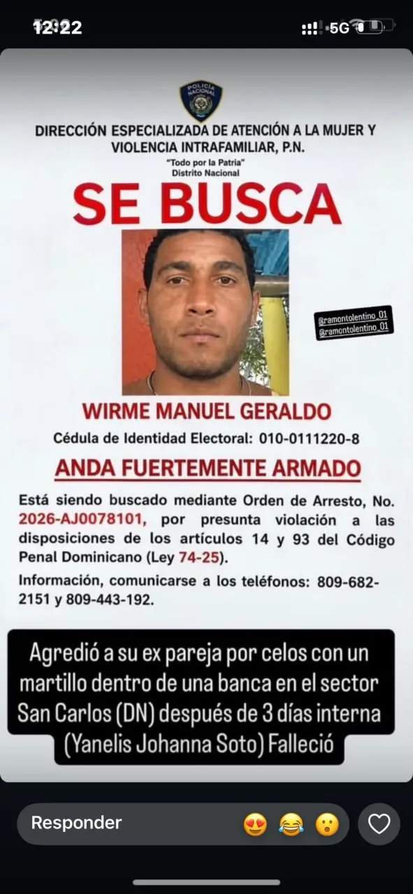 Supuestamente el incidente estuvo motivado por celos, aunque este detalle no ha sido confirmado