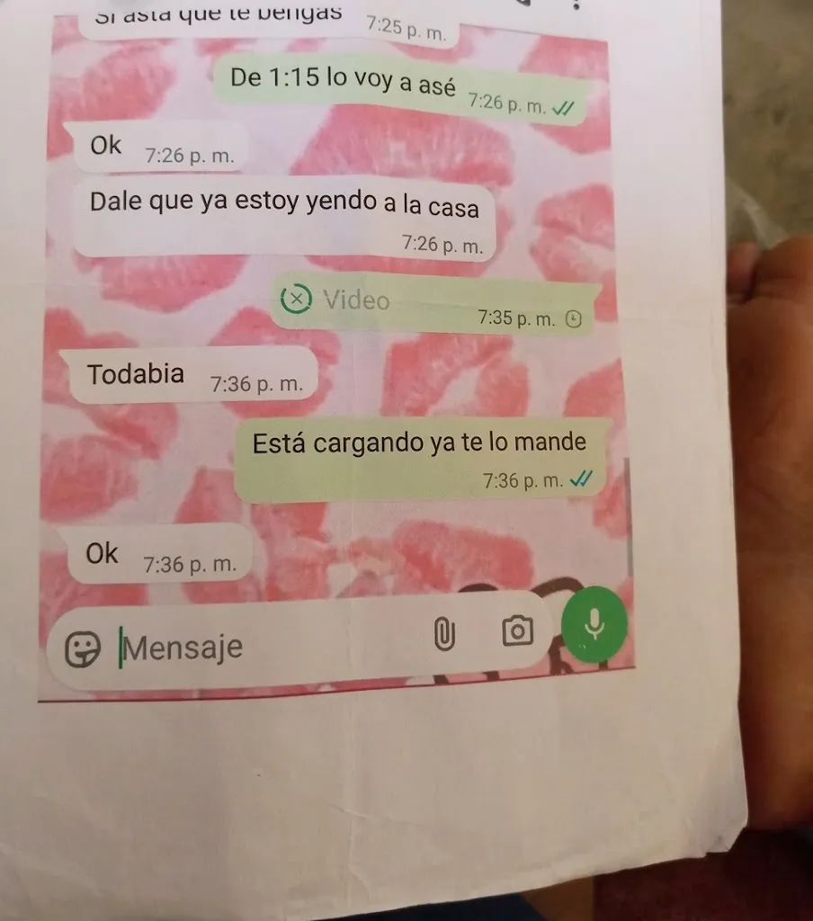 Captura de pantalla mostrada por Hansel García en Esto No Es Radio