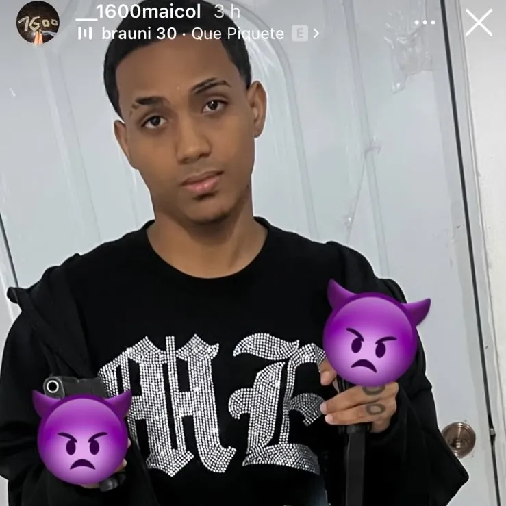 Michal Junior Rodríguez Peguero, conocido como “Maicol Peluche”