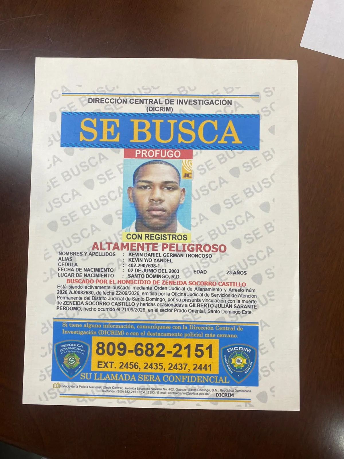 Kevin Dariel Germán Troncoso
