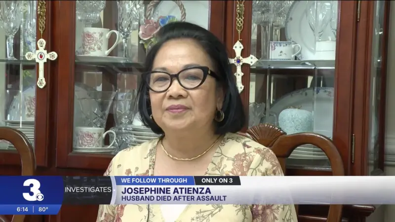 Josephine Atienza describió el incidente que acabó con la vida de su marido, Bert, durante una salida de compras el 7 de junio de 2026.