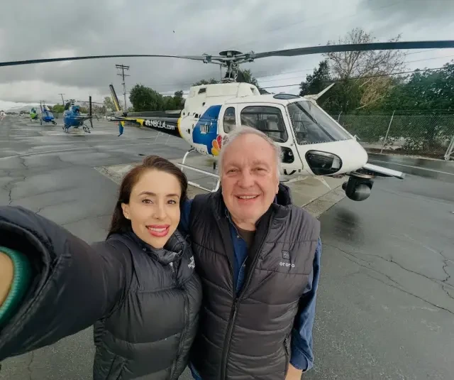Eliana Moreno partio junto al piloto George Marciniw.