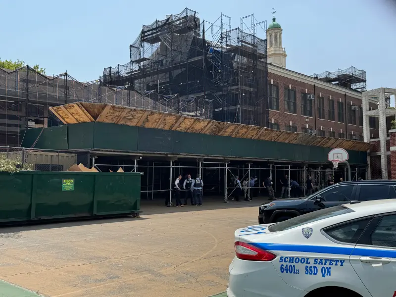 Un exterminador encontró los restos mientras investigaba denuncias sobre un olor fétido que emanaba de la chimenea de la escuela.
